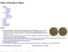 Tablet Screenshot of beauforthunt.com